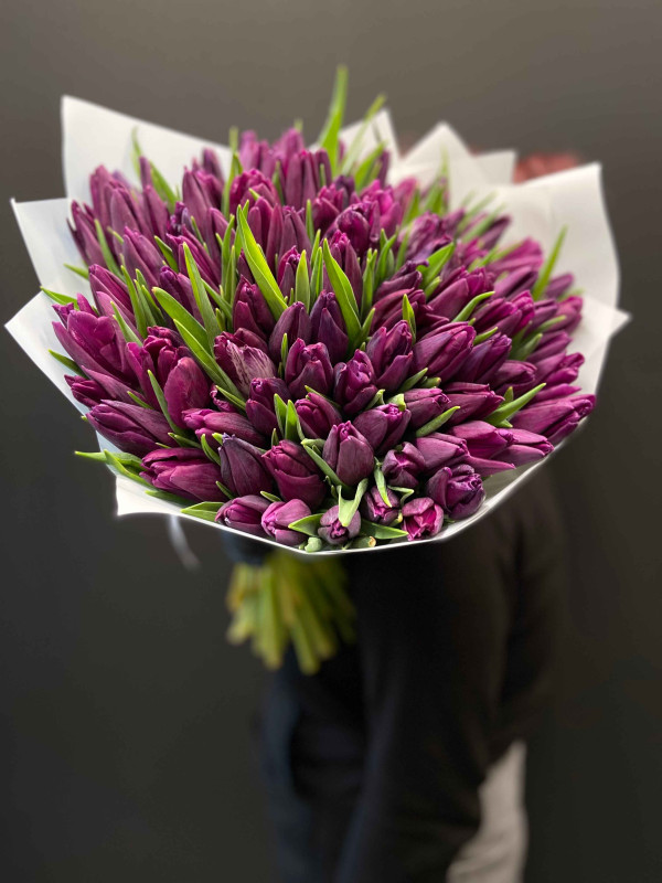 Букет #19 из 101 тюльпана