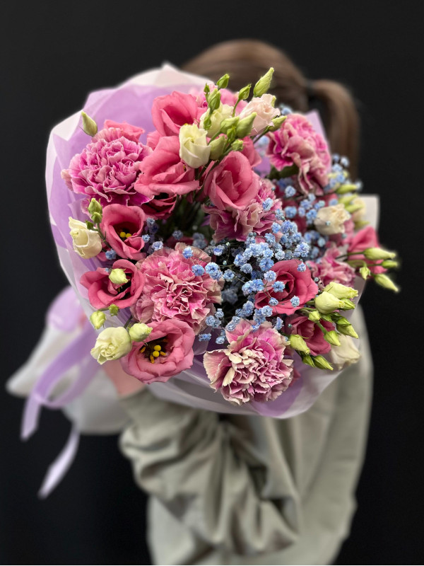 Букет #195 с диантусами