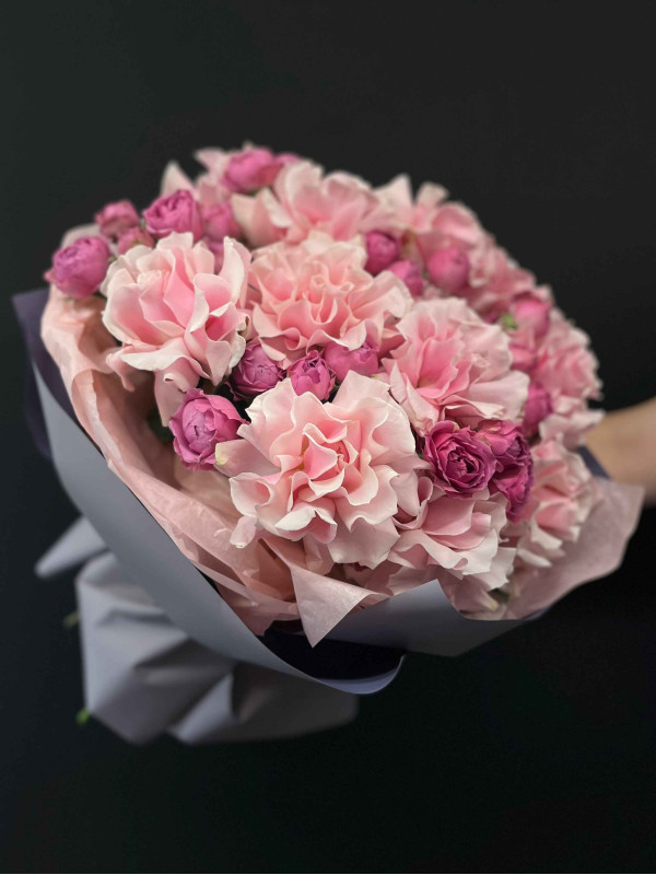 Букет XXL #458 французская и Мисти Баблз