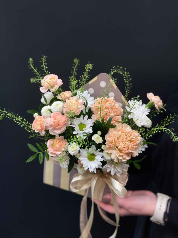 Композиция #139 диантус и хризантема