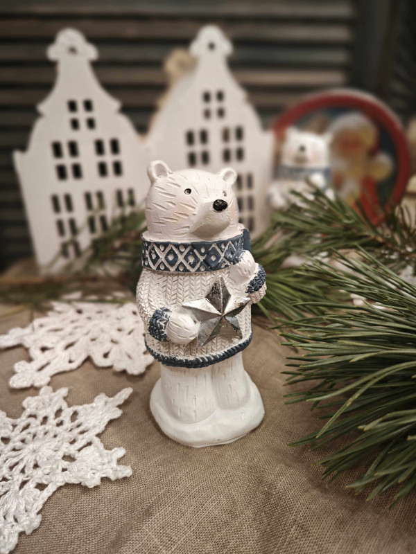 Мишка Новогодний 12 см