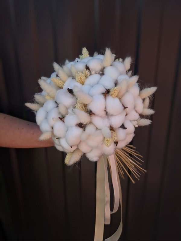 Букет невесты #17 из сухоцветов