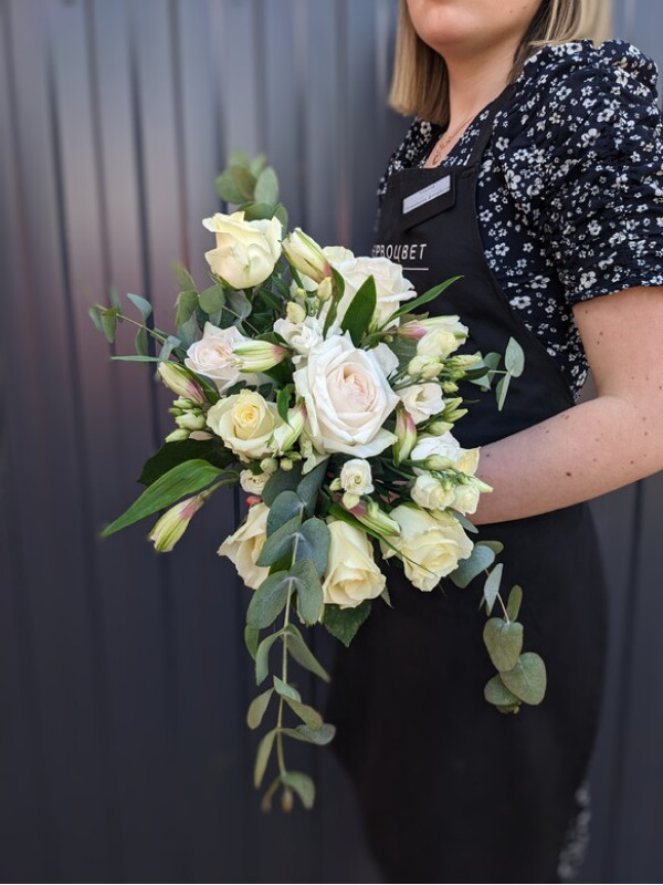 Букет невесты #18 с пионовидной розой