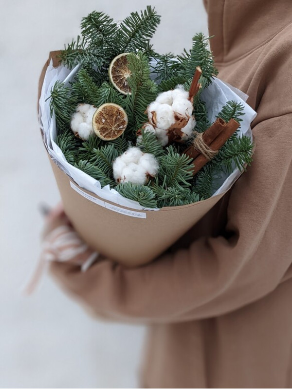 Зимний букет #22 с корицей и дольками лайма