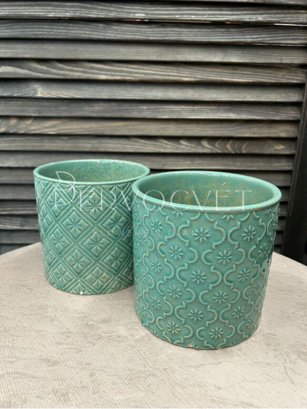 Кашпо керамическое (тиффани) d 13 см