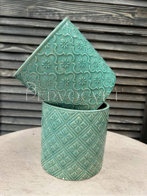 Кашпо керамическое "Тиффани" d 13 см