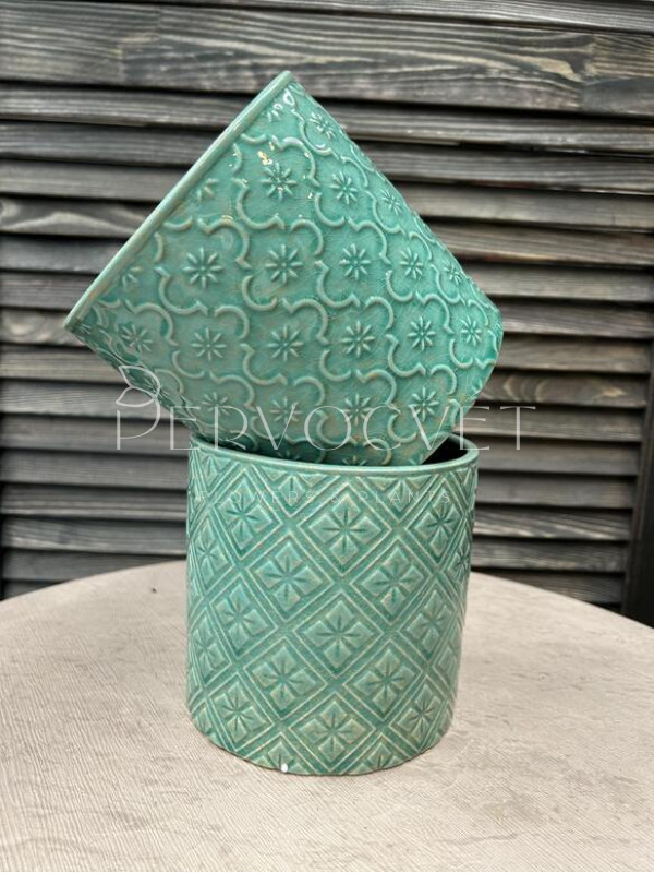 Кашпо керамическое "Тиффани" d 13 см