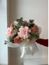 Букет #288 французская роза и персиковый диантус