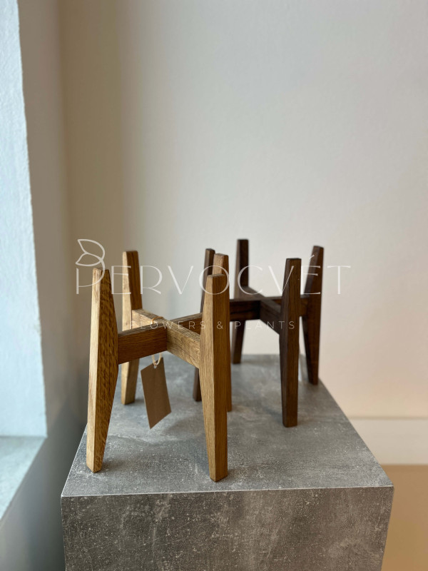 Подставка для растений - деревянная 26 см