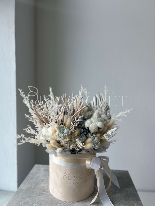 Композиция из сухоцветов #11 с протеей