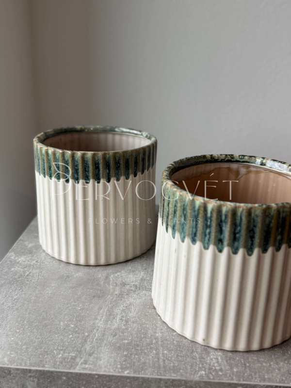 Кашпо керамическое "Кобальт" d16 см