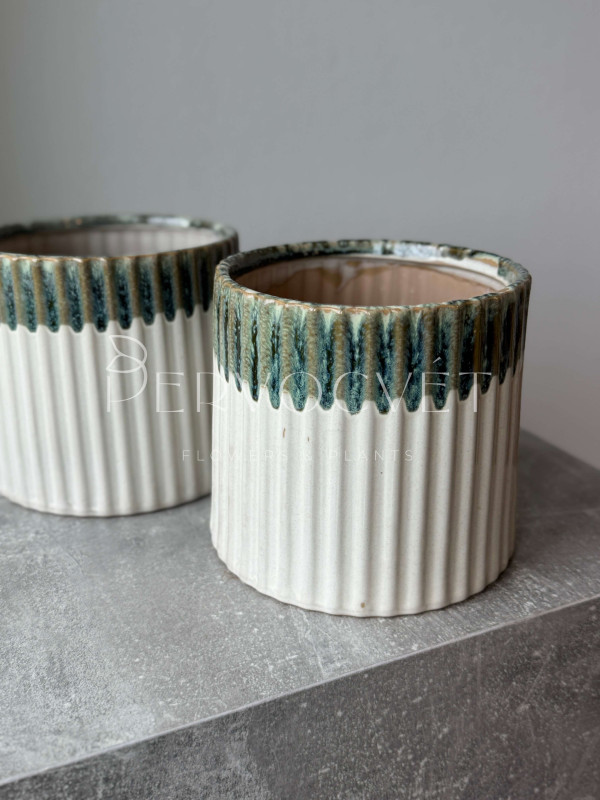 Кашпо керамическое "Кобальт" d16 см