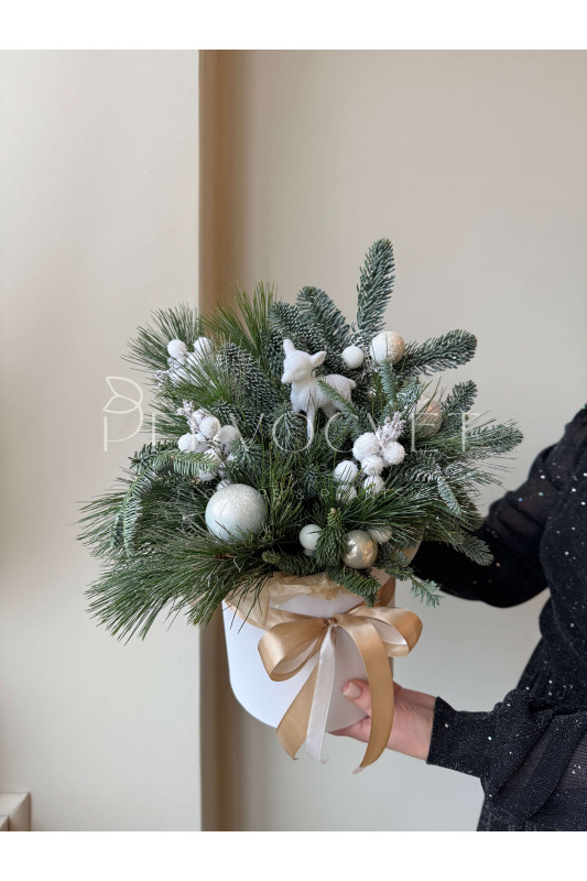 Новогодняя композиция #112 с олененком