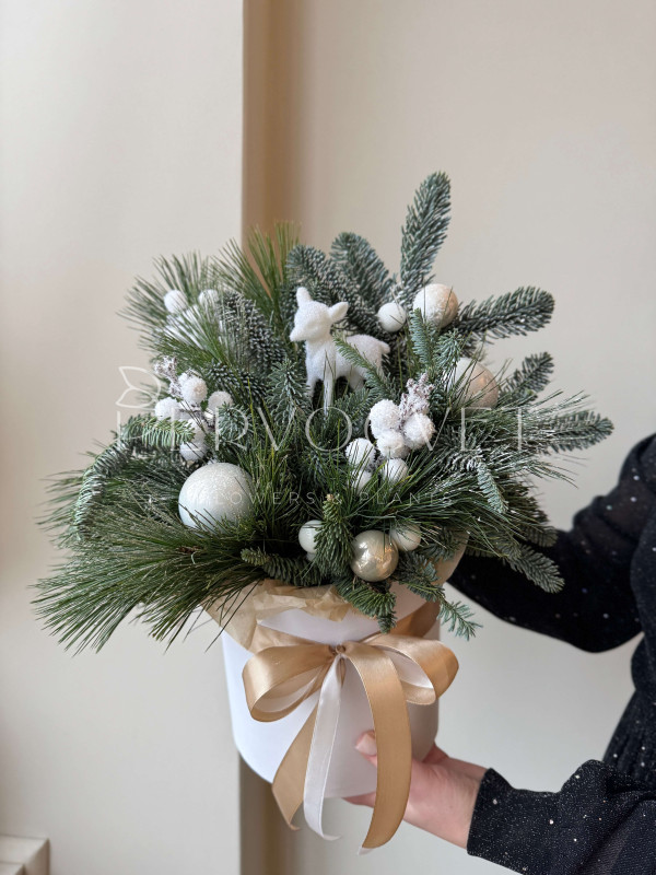 Новогодняя композиция #112 с олененком