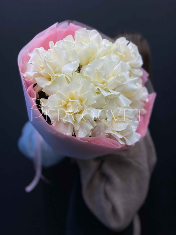 Букет #165 из белых французских роз