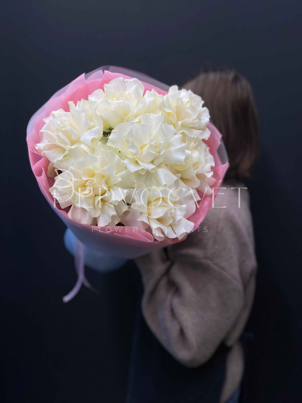 Букет #165 из белых французских роз