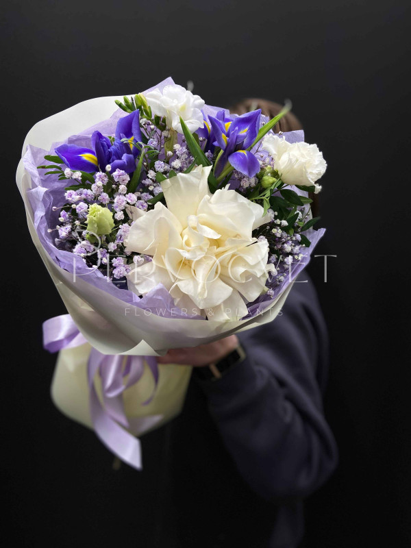 Букет #398 с ирисами
