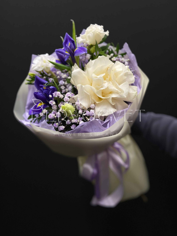 Букет #398 с ирисами