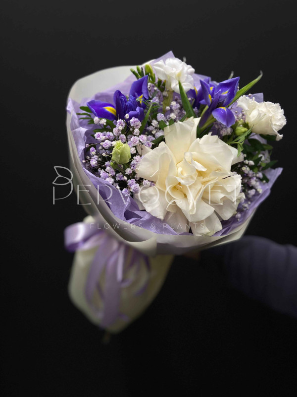 Букет #398 с ирисами
