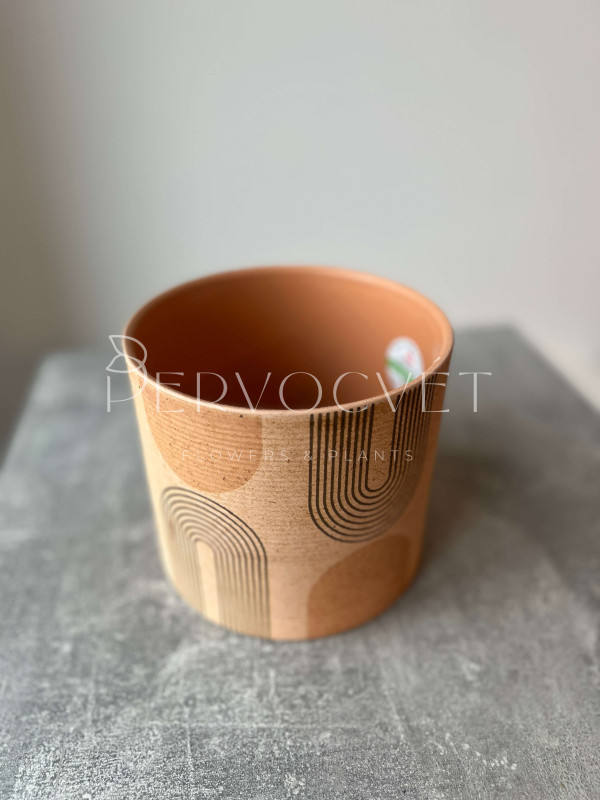 Кашпо керамическое "Ар-деко" d 14 см