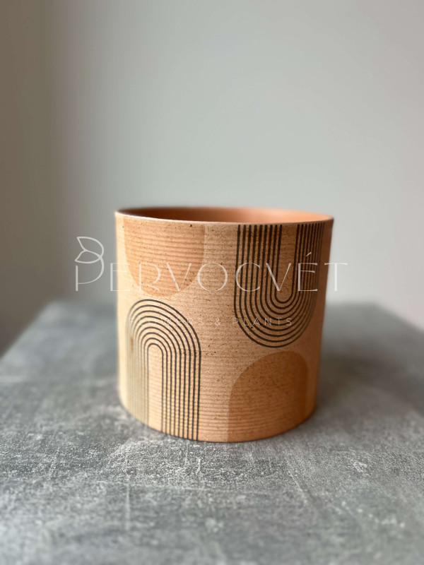 Кашпо керамическое "Ар-деко" d 14 см