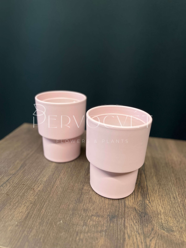 Кашпо керамическое "Розовое" d11 см