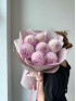 Букет #608 из розовых георгинов