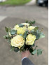 Букет невесты #16 розы и эвкалипт