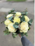 Букет невесты #16 розы и эвкалипт