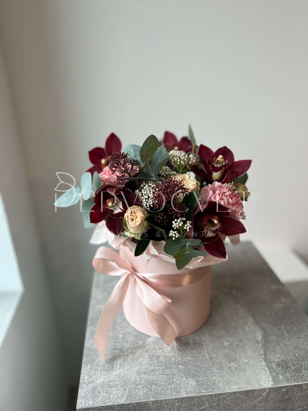 Композиция #8 с орхидеей Цимбидиум