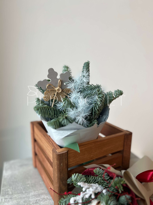 Новогодний букет-комплимент #108