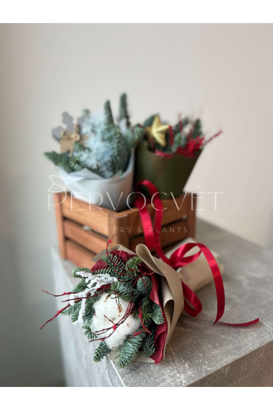 Новогодний букет-комплимент #108