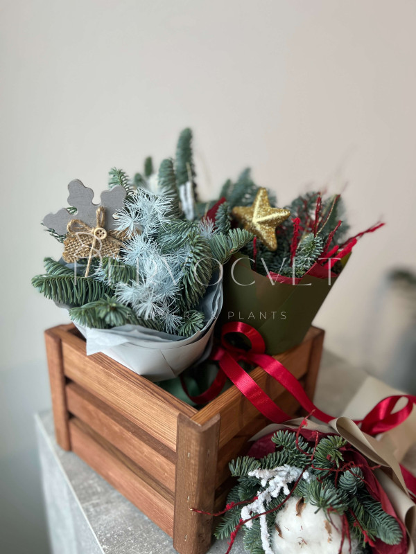 Новогодний букет-комплимент #108