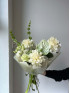 Букет #173 c зеленой гортензией и антуриумом