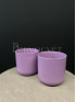 Кашпо керамическое (сиреневое) d 15 см