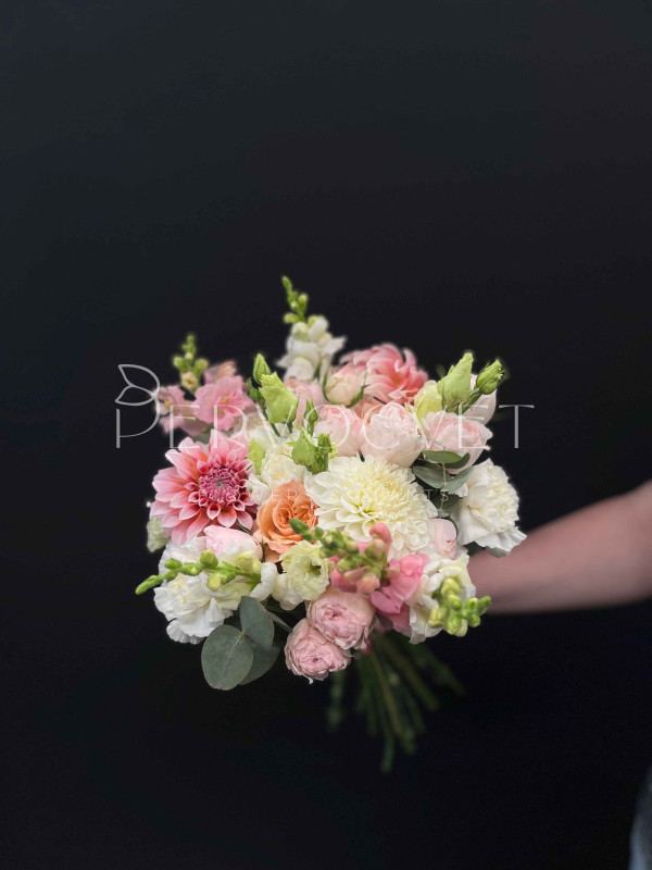 Букет невесты #41 георгин и антирринум