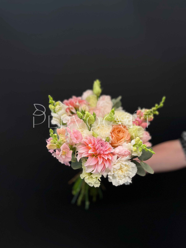 Букет невесты #41 георгин и антирринум