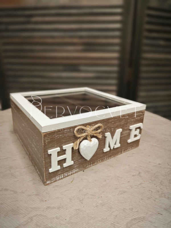 Шкатулка "Home" 18х18 см