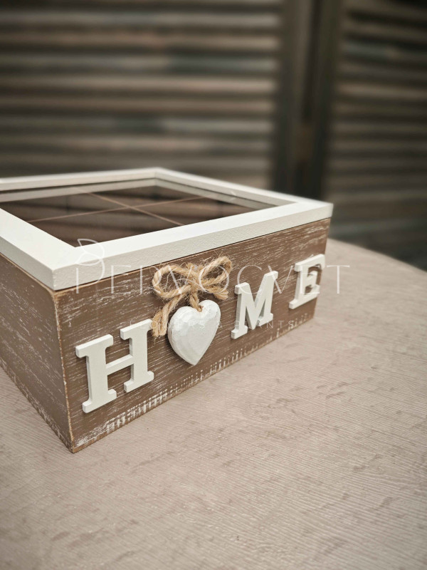 Шкатулка "Home" 18х18 см
