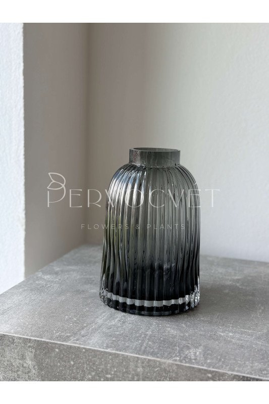 Ваза Стекло Темное 20 см