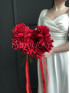Букет невесты #37 из красных французских роз
