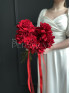 Букет невесты #37 из красных французских роз