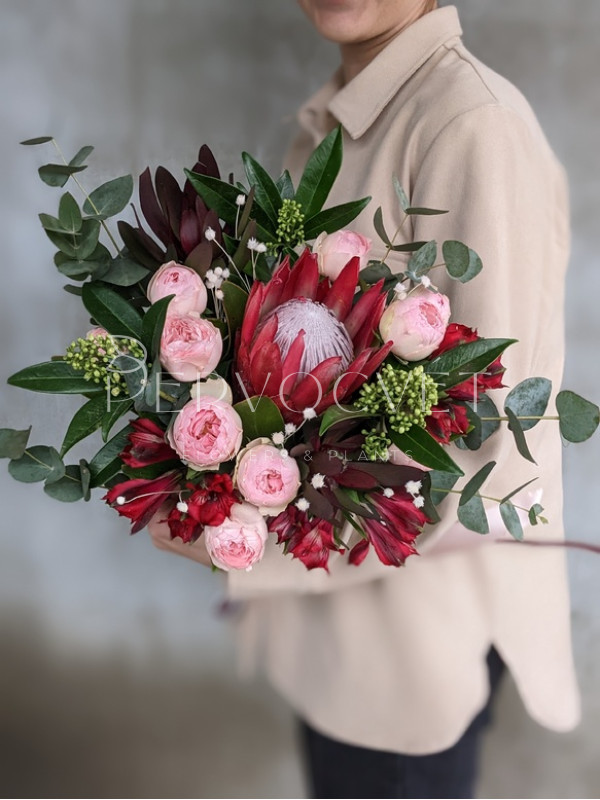 Букет невесты #11 с протеей