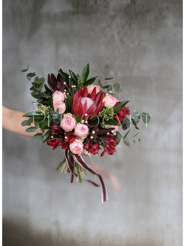 Букет невесты #11 с протеей