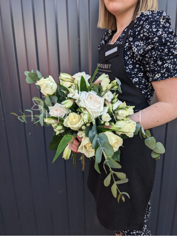Букет невесты #18 с пионовидной розой