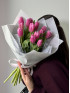 Букет #73 из малиновых тюльпанов