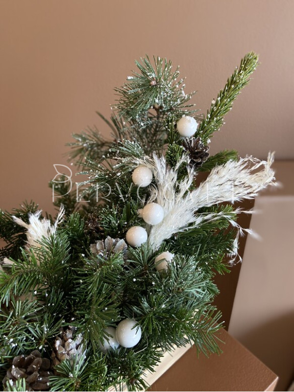 Новогодняя композиция в ящике #56