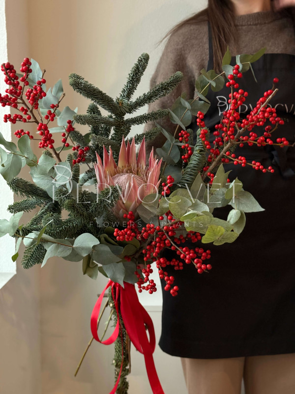 Зимний букет #110 с королевской протеей