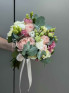 Букет невесты #45 из пионовидных роз и эустомы