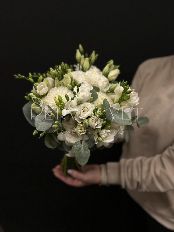 Букет невесты #46 георгин и фрезия